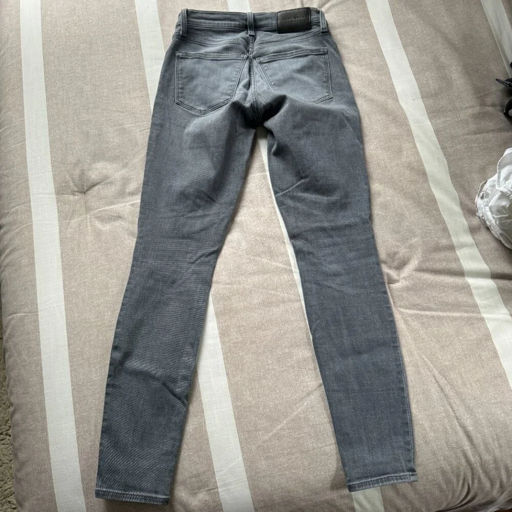 EUC Lucky Brand Mid Rise Skinny Blue Gray Jeans Sz 0 / 25R - Picture 7 of 8